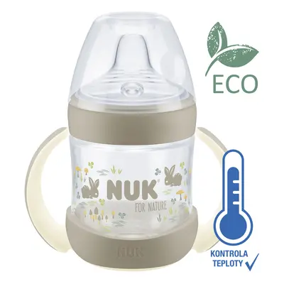 NUK For Nature cumisüveg tanuláshoz hőmérséklet-szabályozással, barna ml