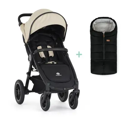 PETITE&MARS Sport babakocsi Street2 Air Black Sahara Beige + PETITE&MARS táska Jibot INGYENES