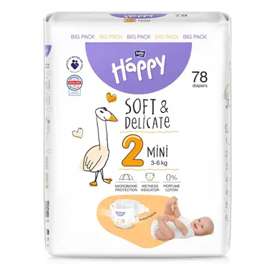 BELLA HAPPY Baba pelenkák eldobható Mini kg Big Pack db