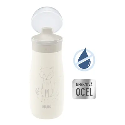 NUK Mini-Me Sip palack rozsdamentes acél - bézs 300ml, 9m+