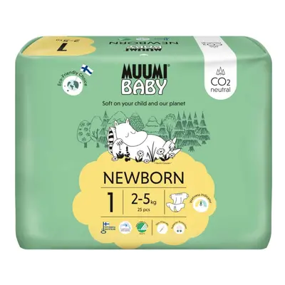 MUUMI Baby Newborn kg (25 db), öko pelenka