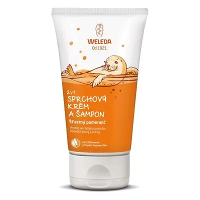 WELEDA az 1-ben tusoló krém és sampon, Happy orange ml