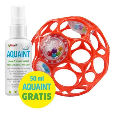 OBALL játék Oball RATTLE cm 0m+ narancs + ml Aquaint