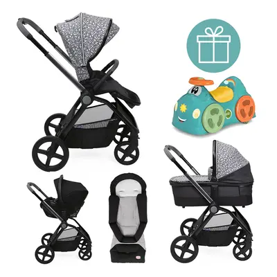 CHICCO babakocsi kombinált Mysa az 1-ben Charming Grey + Chicco Allround kidobó INGYENES