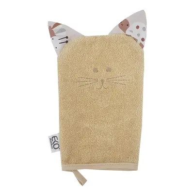 EKO Pamut mosogatórongy füles Cat Beige 20x15 cm