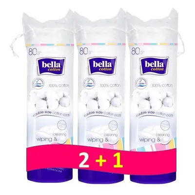 BELLA sminklemosó tampon kerek (3x80 db)