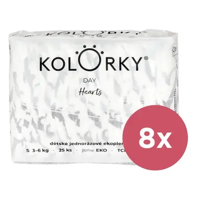 KOLORKY DAY Pelenka eldobható eco, szív (3-6 kg) db - HAVI KÉSZLET