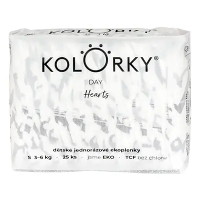 KOLORKY DAY Pelenka eldobható eco, szív (3-6 kg) db