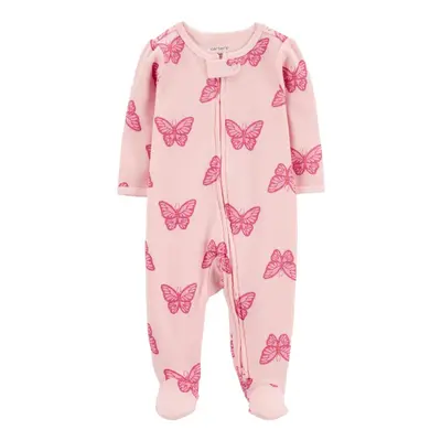 CARTER'S Sleep&Play Pink Butterfly cipzáras jumpsuit girl 3m/méret.