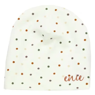 ENIE BABY Gyerek sapka Dots creme 3-6m