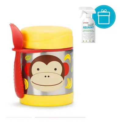 SKIP HOP Zoo termosz ételhez kanállal/villával Monkey ml, 3+ + AQUAINT ml