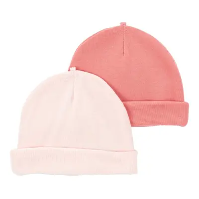 CARTER'S Hat Pink girl MFL 2db 0-3m