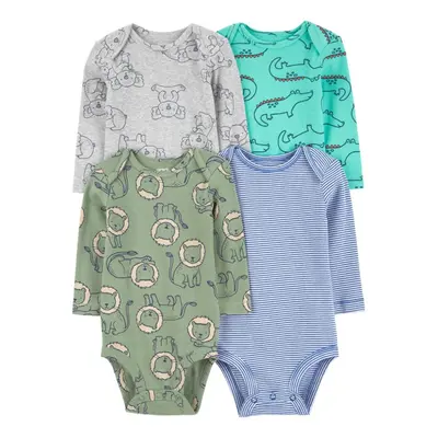 CARTER'S Hosszú ujjú Body Kék/Szürke Animal Boy 4db 18m/méret.