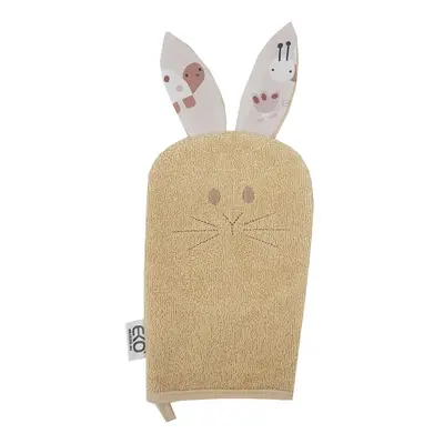 EKO Pamut füles mosdókendő Bunny Beige 20x15 cm