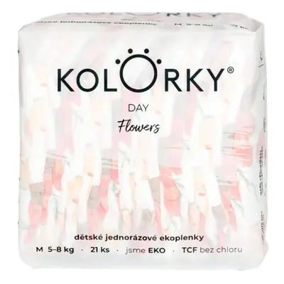 KOLORKY DAY Pelenka eldobható eco, virág (5-8 kg) db