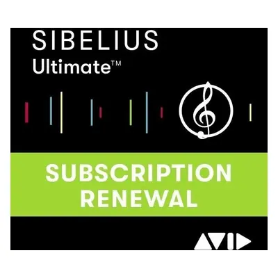 AVID Sibelius Ultimate 1Y Subscription - EDU (Renewal) (Digitális termék)