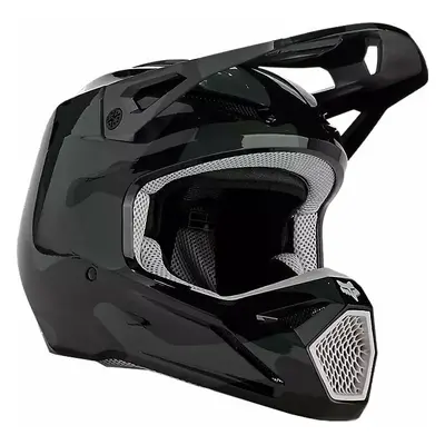 FOX V1 Bnkr Helmet Black Camo Bukósisak