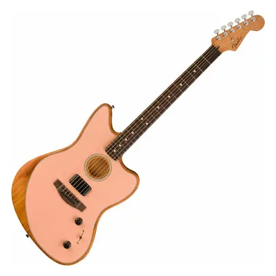 Fender Acoustasonic Player Jazzmaster Shell Pink Elektroakusztikus gitár