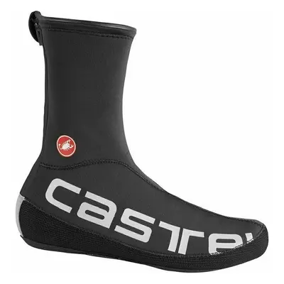 Castelli Diluvio UL Shoecover Black/Silver Reflex Kerékpáros kamásli