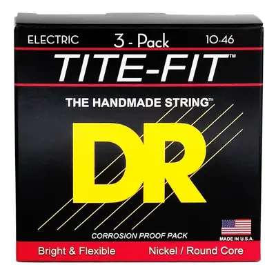 DR Strings MT-10 Tite Fit 3-Pack Elektromos gitárhúrok