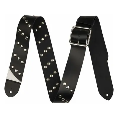 Jackson Diagonal Stud Leather Gitárszíj Black