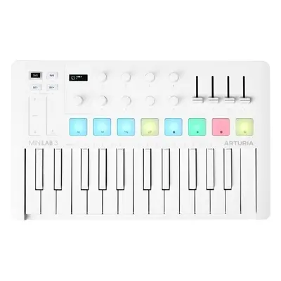 Arturia MiniLab MIDI mesterbillentyűzet Alpine White