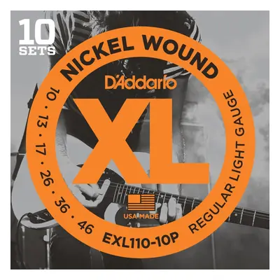 D'Addario EXL110-10P Elektromos gitárhúrok