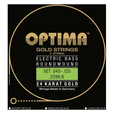 Optima 2299.B 24K Gold Strings Low-B Regular Light Basszusgitár húr