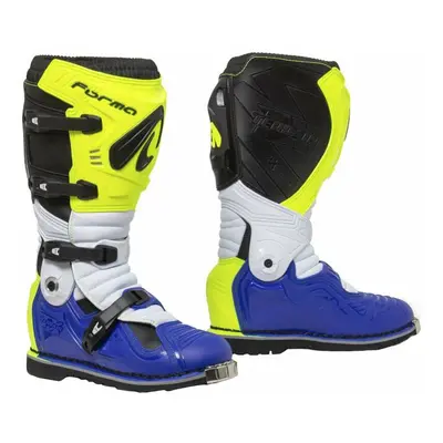 Forma Boots Terrain Evolution TX Yellow Fluo/White/Blue Motoros csizmák