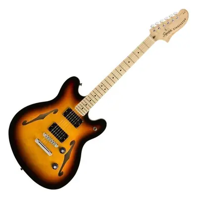 Fender Squier Affinity Series Starcaster MN 3-Tone Sunburst Félakusztikus - jazz-gitár