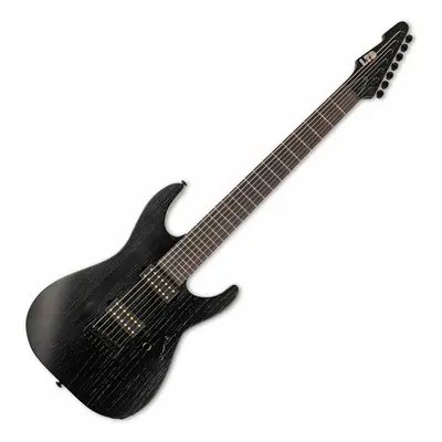 ESP LTD AW-7 Baritone Alex Wade Open Grain Black Elektromos gitár