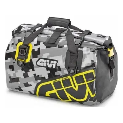 Givi EA115CM Waterproof Cylinder Seat Bag 40L Camo/Grey/Yellow Táska