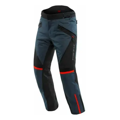 Dainese Tempest D-Dry Ebony/Black/Lava Red Regular Motoros nadrágok