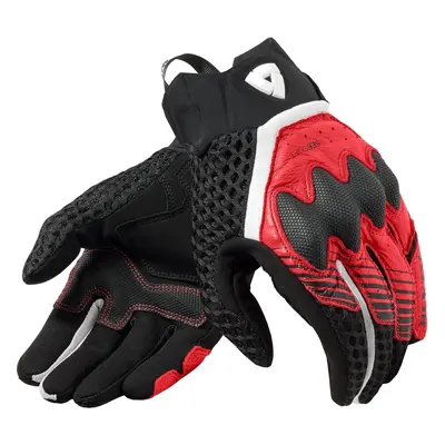 Rev'it! Gloves Veloz Black/Red Motoros kesztyűk