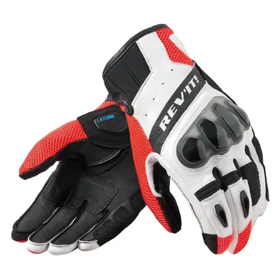 Rev'it! Gloves Ritmo Black/Neon Red Motoros kesztyűk