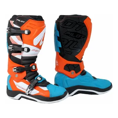 Forma Boots Pilot White/Orange/Aqua Motoros csizmák