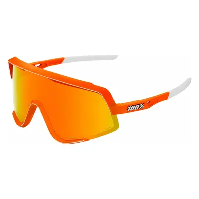 100% Glendale Soft Tact Neon Orange/HiPER Red Multilayer Mirror Lens Kerékpáros szemüveg