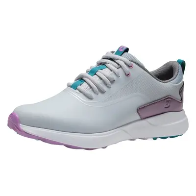 Footjoy Performa Grey/White/Purple Női golfcipők