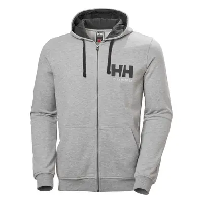 Helly Hansen Men's HH Logo Full Zip Pulóver Grey Melange