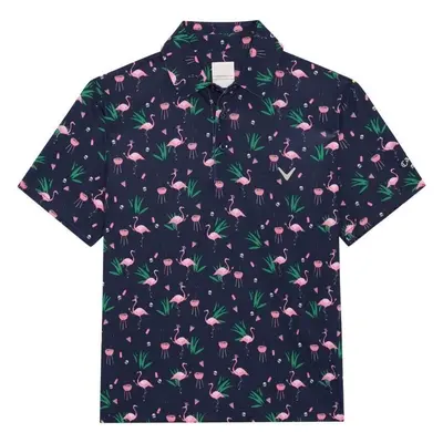 Callaway Boys All Over Flamingo Printed Peacoat Rövid ujjú póló