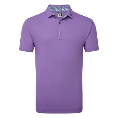 Footjoy Solid Primarose Trim Thistle Rövid ujjú póló