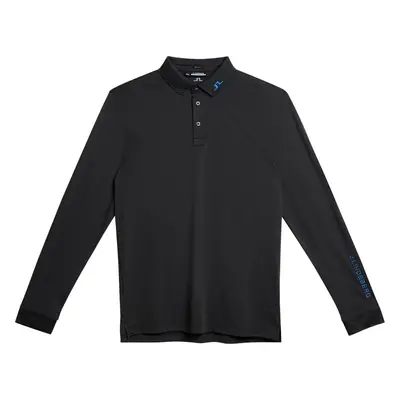 J.Lindeberg Tour Tech Mens Long Sleeve Black Rövid ujjú póló