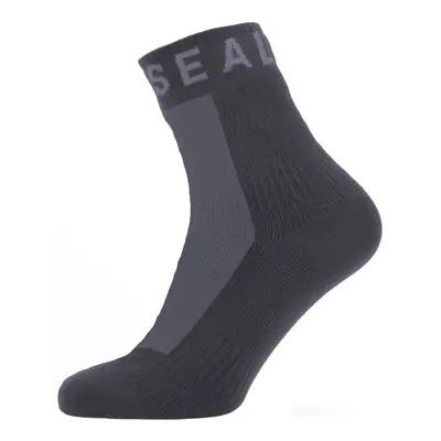Sealskinz Waterproof All Weather Ankle Length Sock with Hydrostop Black/Grey Kerékpáros zoknik