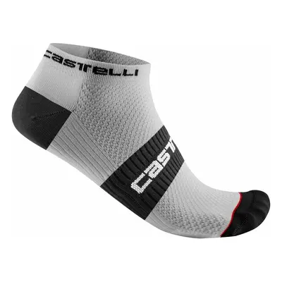 Castelli Lowboy Sock White/Black L/XL Kerékpáros zoknik