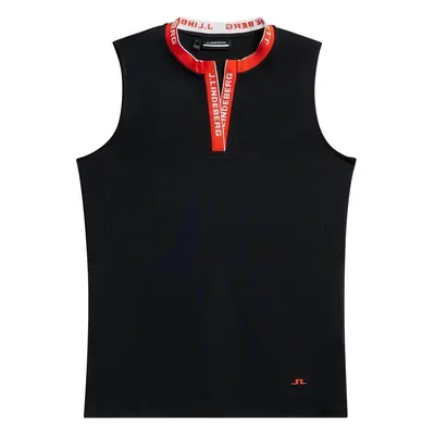 J.Lindeberg Leya Sleeveless Black Rövid ujjú póló