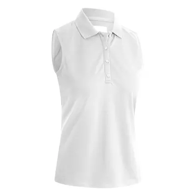 Callaway Sleeveless Knit Womens Bright White Rövid ujjú póló