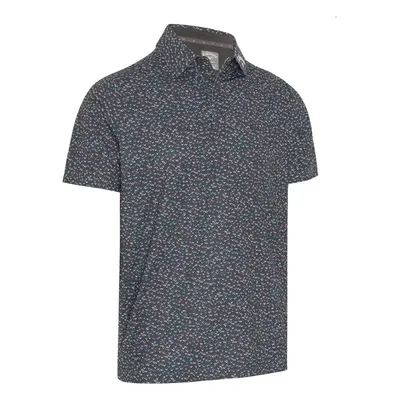 Callaway All-Over Mens Chev Confetti Print Asphalt Rövid ujjú póló