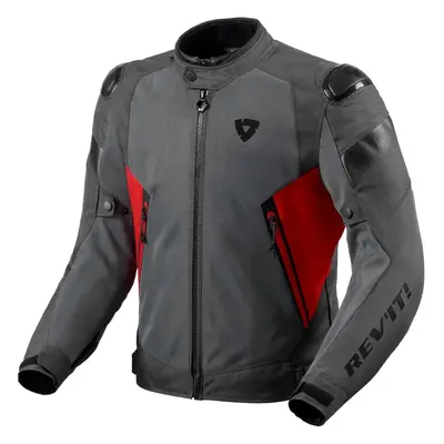 Rev'it! Jacket Control Air H2O Grey/Red Textildzseki