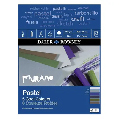 Daler Rowney Murano Pastel Paper g Cool Colours Vázlattömb