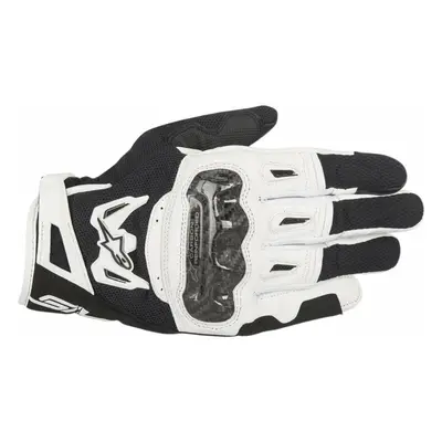 Alpinestars SMX-2 Air Carbon V2 Gloves Black/White Motoros kesztyűk